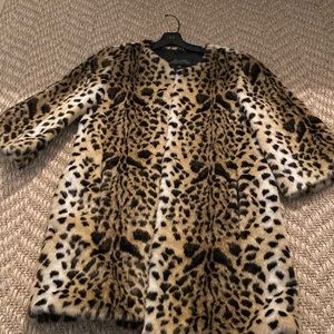 Fabulous Furs - Faux Leopard Print Coat